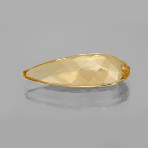 Béryl doré jaune naturelle en forme de poire, 4,92 ct, VVS-VS