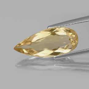 Béryl doré Jaune naturelle En forme de poire, 4.41 ct, VS-SI