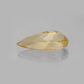 Béryl doré jaune naturelle en forme de poire, 3,76 ct, VS