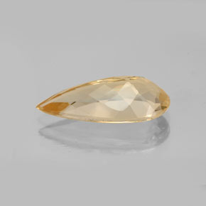 Béryl doré jaune naturelle en forme de poire, 3,87 ct, VVS