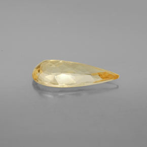 Béryl doré jaune naturelle en forme de poire, 3,30 ct, VS