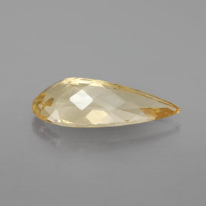 Béryl doré jaune naturelle en forme de poire, 3,97 ct, VS