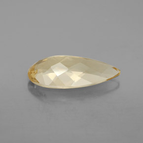 Béryl doré jaune naturelle en forme de poire, 3,62 ct, VVS