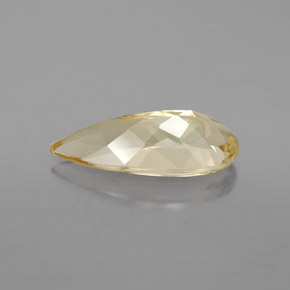 Béryl doré jaune naturelle en forme de poire, 3,42 ct, VVS-VS