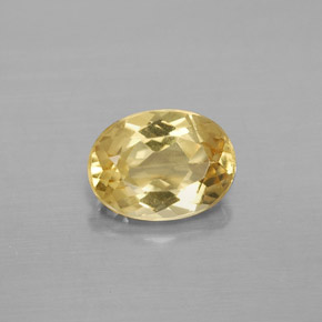Béryl doré Jaune naturelle Coupe ovale, 1.16 ct, VS