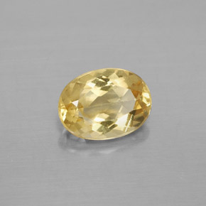 Béryl doré Jaune naturelle Coupe ovale, 1.16 ct, VS