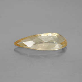 Béryl doré jaune naturelle en forme de poire, 3,83 ct, VS