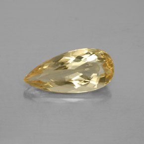 Béryl doré Jaune naturelle En forme de poire, 3.26 ct, VS