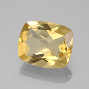 Béryl doré jaune naturelle coupe coussin, 4,97 ct, VS