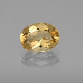 Béryl doré Jaune naturelle Coupe ovale, 1.37 ct, VVS