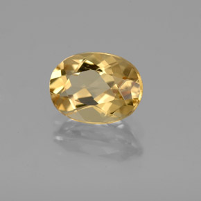 Béryl doré Jaune naturelle Coupe ovale, 1.37 ct, VVS