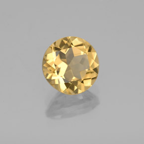 Béryl doré Jaune naturelle Coupe roude, 1.29 ct, VVS-VS
