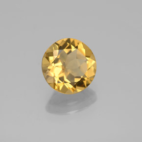 Béryl doré jaune naturelle coupe roude, 1,67 ct, VVS-VS
