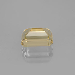 Béryl doré jaune naturelle taille émeraude, 1,63 ct, VVS-VS