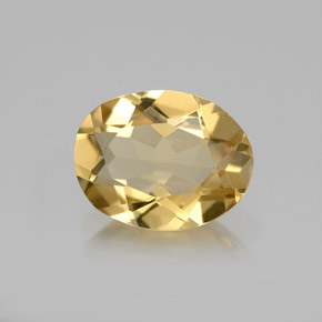 Béryl doré Jaune naturelle Coupe ovale, 1.65 ct, VS