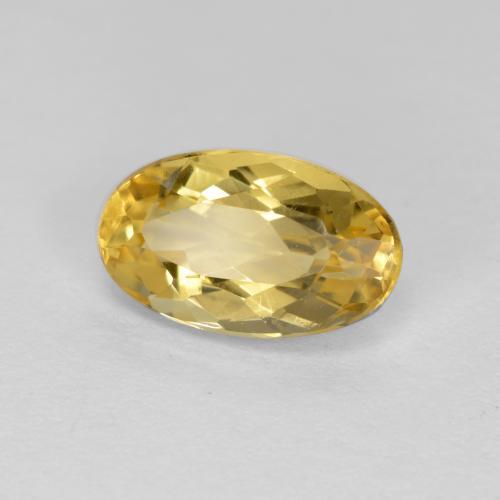 Béryl doré Orange Doré naturelle Coupe ovale, 1.47 ct, VVS-VS