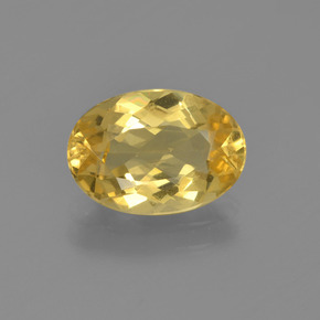 Béryl doré Jaune naturelle Coupe ovale, 1.80 ct, VS