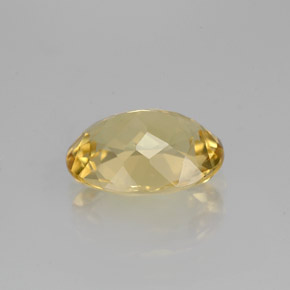 Béryl doré jaune naturelle coupe ovale, 1,92 ct, VVS-VS