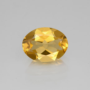 Béryl doré jaune naturelle coupe ovale, 1,76 ct, VVS-VS