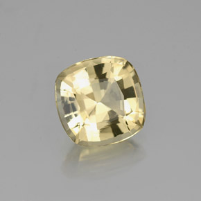 Béryl doré jaune naturelle coupe coussin, 1,27 ct, VS