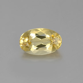 Béryl doré Jaune naturelle Coupe ovale, 1.00 ct, VVS-VS