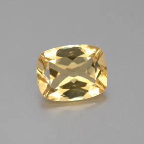 Béryl doré jaune naturelle coupe coussin, 1,81 ct, VS