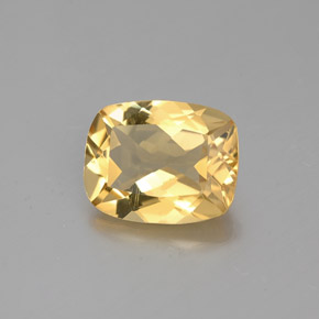 Béryl doré jaune naturelle coupe coussin, 1,81 ct, VS