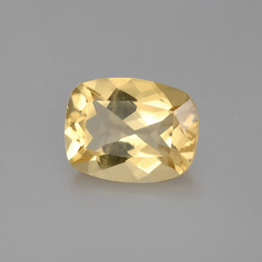 Béryl doré jaune naturelle coupe coussin, 1,95 ct, VS