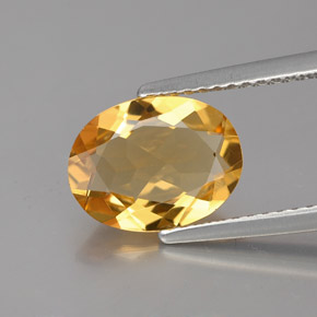Béryl doré Jaune naturelle Coupe ovale, 1.84 ct, VS