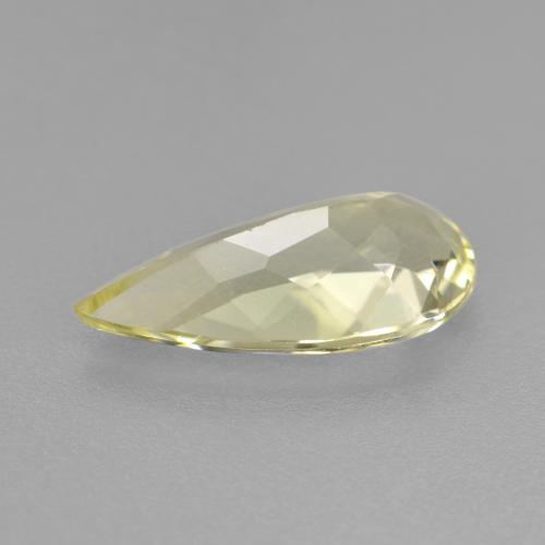 Béryl doré jaune naturelle en forme de poire, 1,51 ct, VVS-VS
