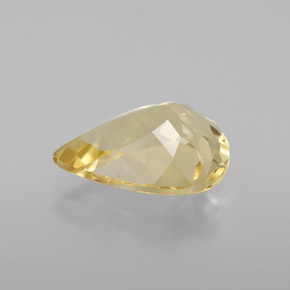 Béryl doré jaune naturelle en forme de poire, 3,00 ct, VVS-VS