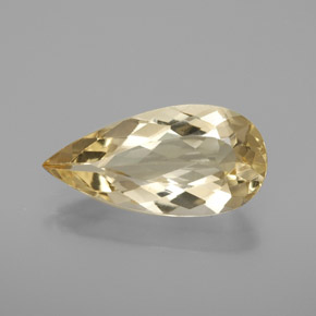 Béryl doré jaune naturelle en forme de poire, 3,15 ct, VVS-VS