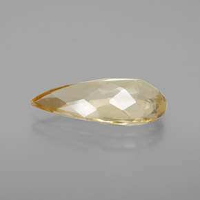 Béryl doré jaune naturelle en forme de poire, 3,15 ct, VVS-VS