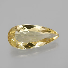 Béryl doré doré naturelle en forme de poire, 2,66 ct, VS