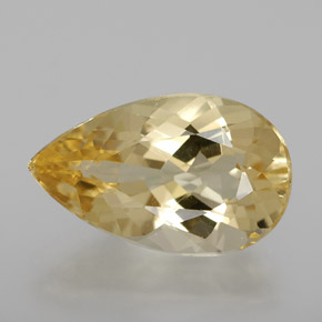 Béryl doré jaune naturelle en forme de poire, 2,98 ct, VVS