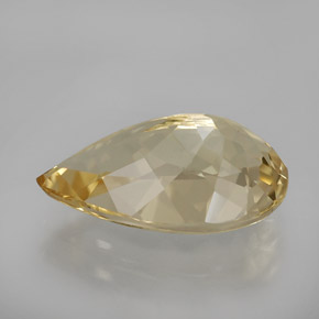 Béryl doré jaune naturelle en forme de poire, 2,98 ct, VVS
