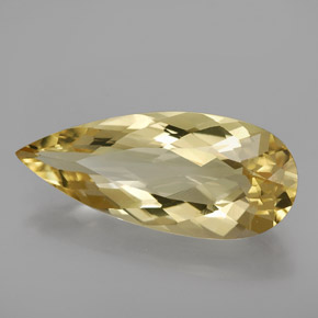 Béryl doré jaune naturelle en forme de poire, 2,92 ct, VVS