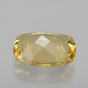 Béryl doré jaune naturelle coupe coussin, 2,12 ct, VVS-VS