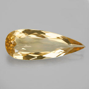 Béryl doré jaune naturelle en forme de poire, 5,06 ct, VS