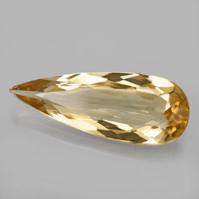 Béryl doré jaune naturelle en forme de poire, 5,06 ct, VS