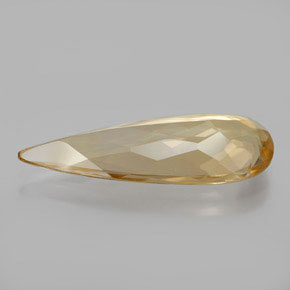 Béryl doré jaune naturelle en forme de poire, 5,06 ct, VS