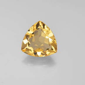 Béryl doré jaune naturelle trillion, 2,61 ct, VVS