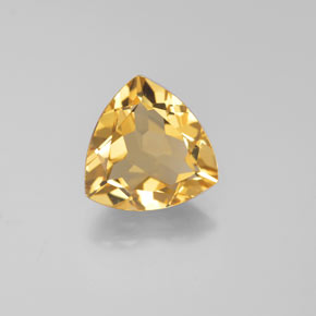 Béryl doré jaune naturelle trillion, 2,61 ct, VVS