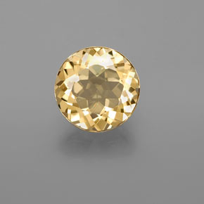Béryl doré jaune naturelle coupe roude, 2,34 ct, VVS-VS