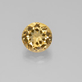 Béryl doré jaune naturelle coupe roude, 2,85 ct, VVS
