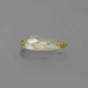 Béryl doré jaune naturelle en forme de poire, 1,58 ct, VVS