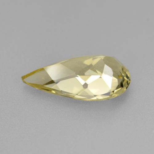 Béryl doré jaune naturelle en forme de poire, 1,94 ct, VVS