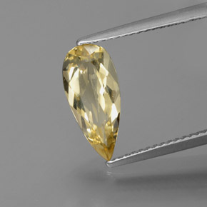 Béryl doré Jaune naturelle En forme de poire, 1.69 ct, VVS