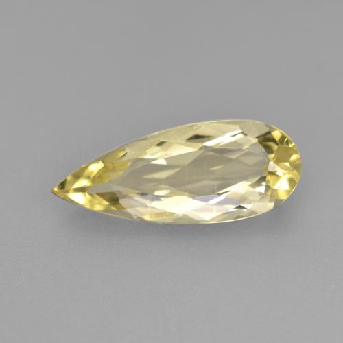 Béryl doré Jaune clair naturelle En forme de poire, 1.82 ct, VS