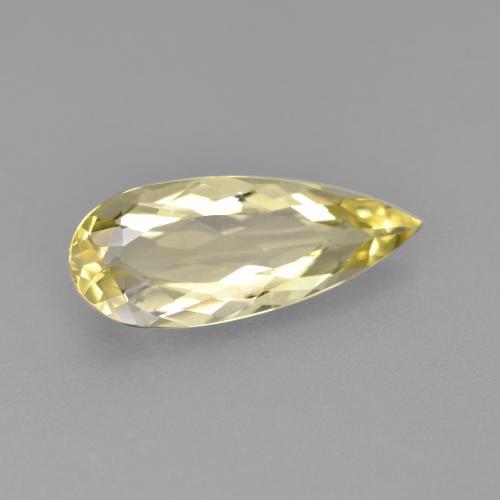 Béryl doré Jaune clair naturelle En forme de poire, 1.82 ct, VS